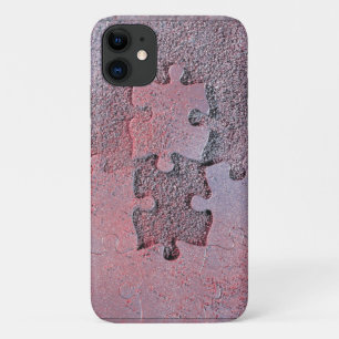 Coques Pour iPhone Puzzle rose pour le mois de Sensibilisation sur l'