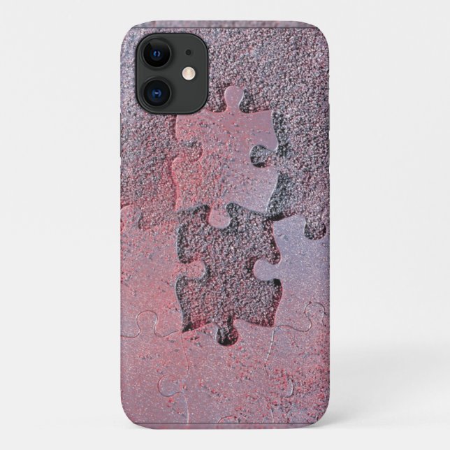 Coques Case-Mate iPhone Puzzle rose pour le mois de Sensibilisation sur l' (Dos)
