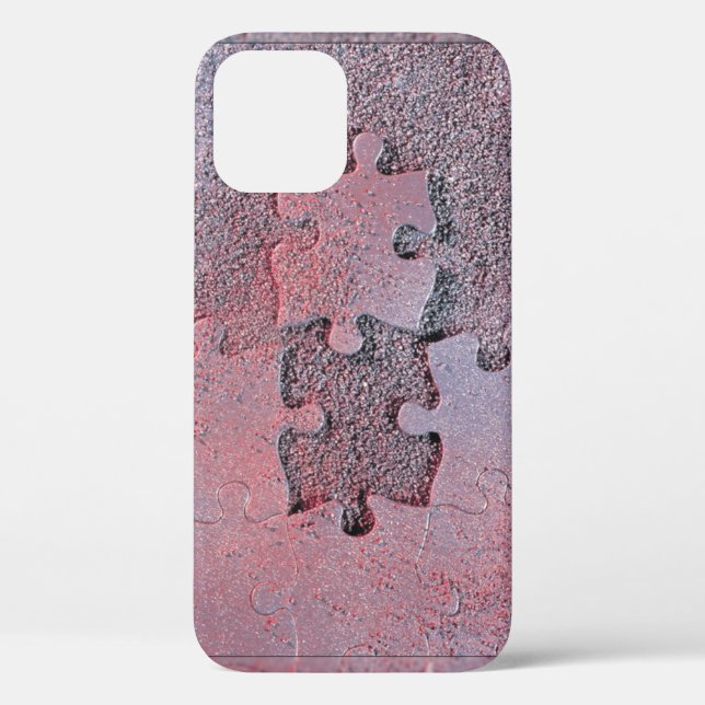 Coques Case-Mate iPhone Puzzle rose pour le mois de Sensibilisation sur l' (Verso)