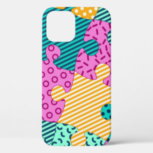 Case-Mate iPhone Case Puzzles géométriques : bannière Memphis.