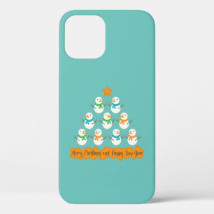 Case-Mate iPhone Case Pyramide des sapins de Noël faite de bonhommes de 