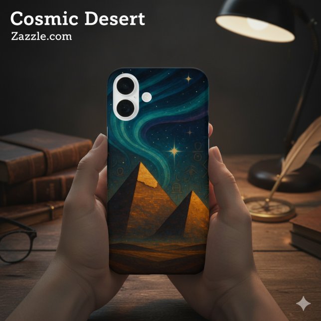 Coques Case-Mate iPhone Pyramides antiques Sacré nuit Ciel Turquoise (Créateur téléchargé)