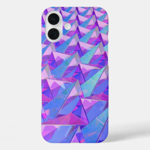 Coque Pour iPhone 16 Plus Pyramides de cristal colorées