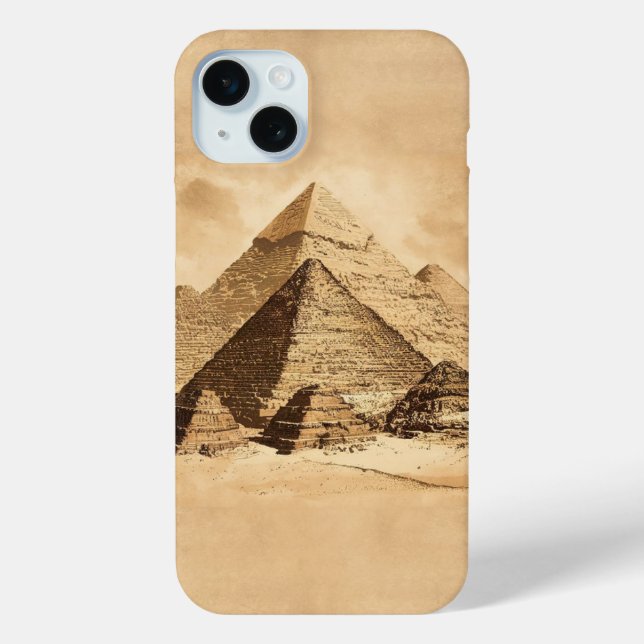 Coques Case-Mate iPhone Pyramides en Egypte Vintage (Verso)