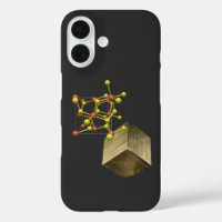 Pyrite Structure minérale en cristal