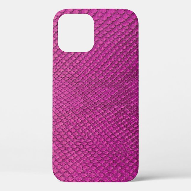 Coques Case-Mate iPhone Python rose : Texture de la peau de serpent. (Verso)