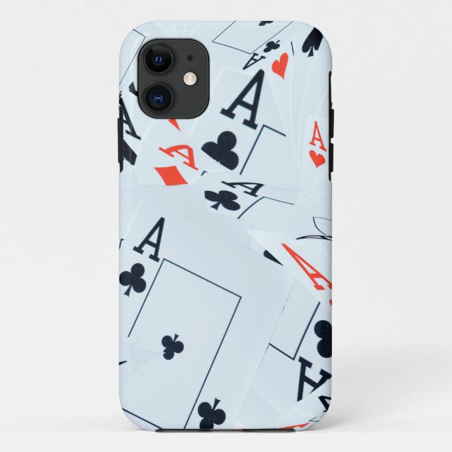 Coques Case-Mate iPhone Quad Aces Poker Cartes Motif, (Dos)