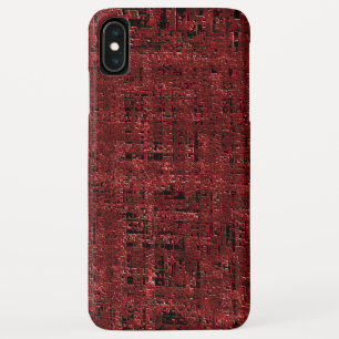 Case-Mate iPhone Case Quadrados pequenos vermelho sobreposto encharcados