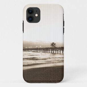 Coque iPhone 11 quai de San Clemete photo vintage de la plage Cali