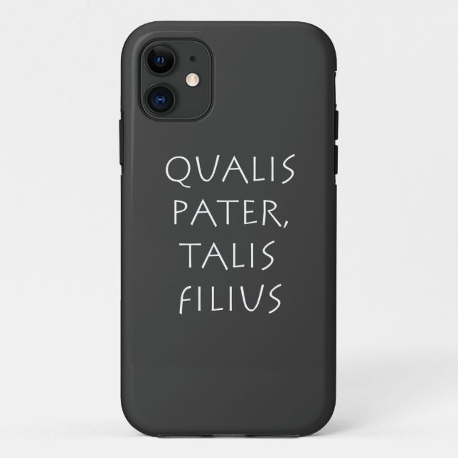 Coques Case-Mate iPhone Qualis pater talis filius (Dos)
