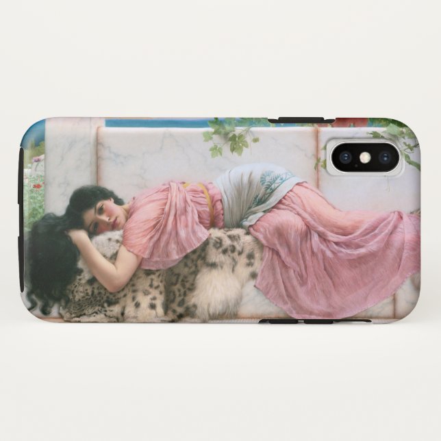 Coques Case-Mate iPhone Quand le coeur est jeune par John William Godward (Dos (Horizontal))