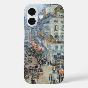 Coque Pour iPhone 16 Quatorze Juillet, Rue Daunou par Childe Hassam