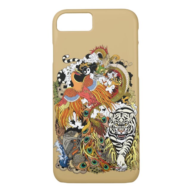Coques Case-Mate iPhone quatre animaux célestes (Dos)