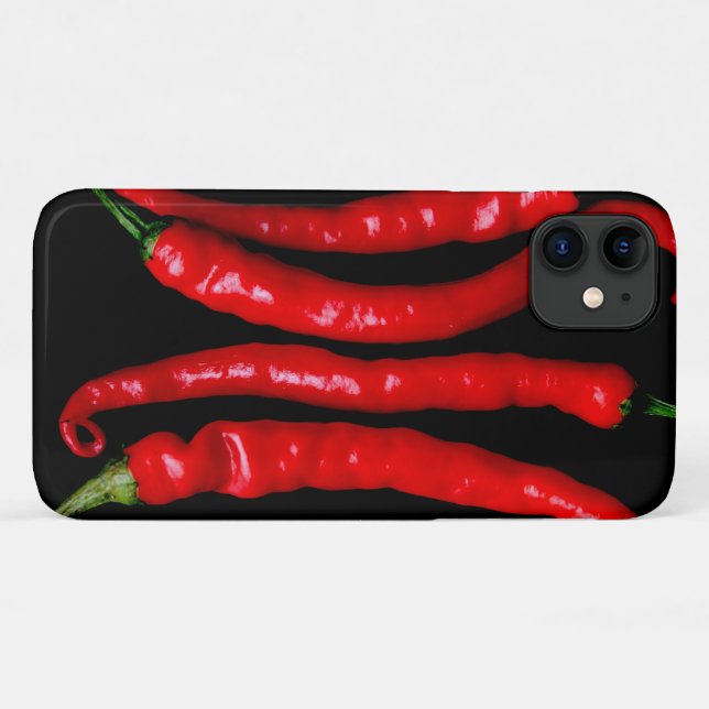 Coques Case-Mate iPhone Quatre Chilies rouges (Dos (Horizontal))