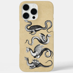 Coque iPhone 16 Pro Max Quatre Dragons Sepia