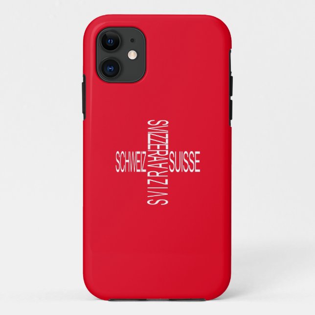 Coques Case-Mate iPhone Quatre langues nationales suisses - Suisse (Dos)