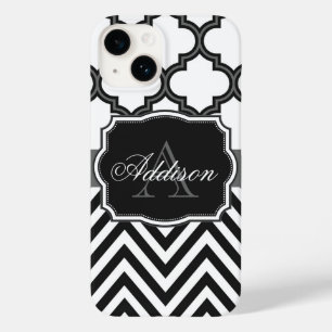 Coque Case-Mate iPhone Quatrefoil Chevron Monogram