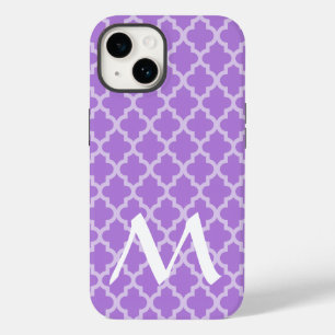 Coque Pour iPhone 14 Quatrefoil des humeurs marocaines de Lavender