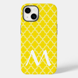 Coque Case-Mate iPhone Quatrefoil d'or jaune marocain