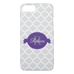 Case-Mate iPhone Case Quatrefoil pourpre Personnalisé