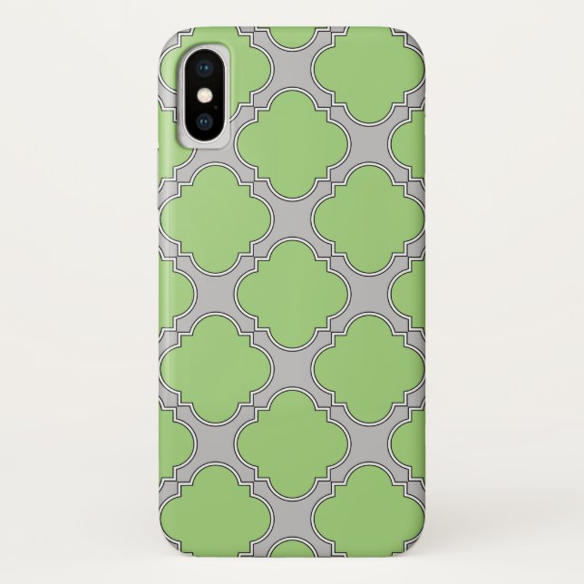 Coques Case-Mate iPhone Quatrefoil vert (Dos)