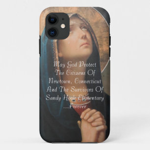 ETUI iPhone Case-Mate QUE DIEU PROTÈGE LES CITOYENS DE NEWTOWN...