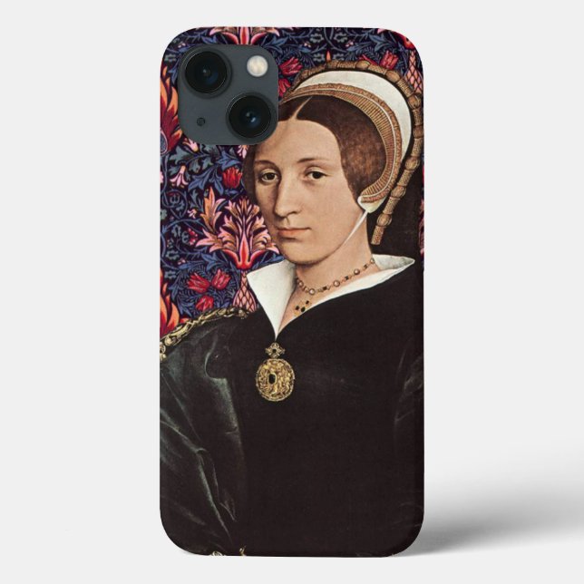 Coques Case-Mate iPhone Queen Katherine Howard - Carte postale Portrait (Verso)