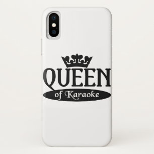 Coque iPhone X Queen of Karaoke iPhone 4 Case-Mate, personnaliser