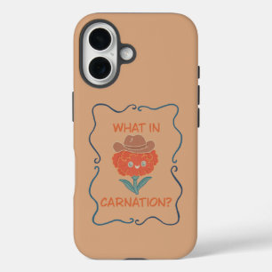Coque Pour iPhone 16 Quel œillet drôle de cow-boy fleur