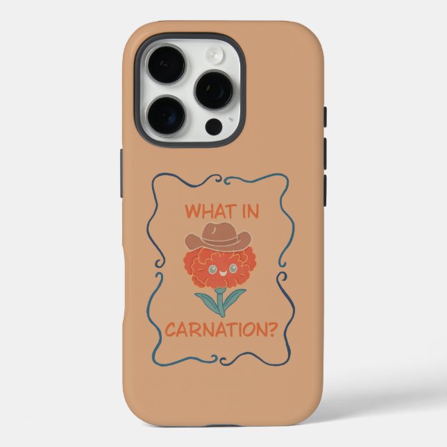 Coques Case-Mate iPhone Quel œillet drôle de cow-boy fleur (Verso)