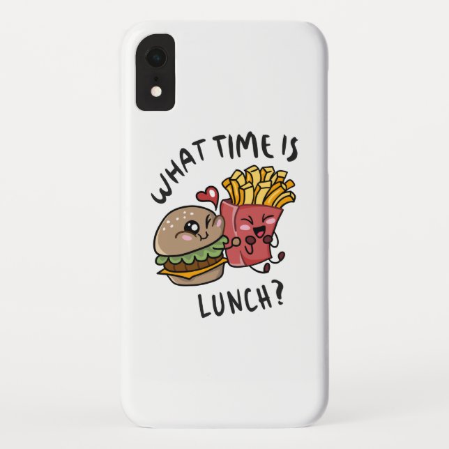 Coques Case-Mate iPhone Quelle heure est le déjeuner (Dos)
