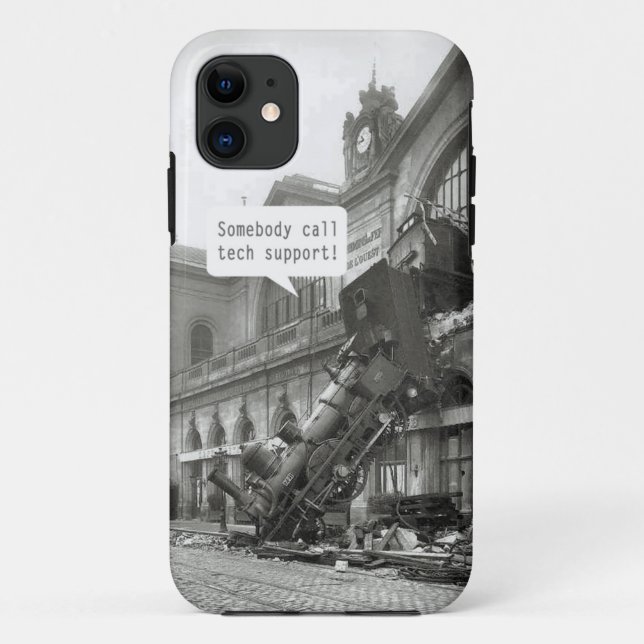 Coques Case-Mate iPhone Quelqu'un Appelle Tech Support Catastrophe Ferrovi (Dos)