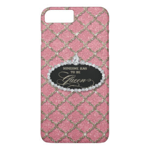 Coque iPhone 7 Plus Quelqu'un doit être Queen, Quatrefoil Jewel Partie