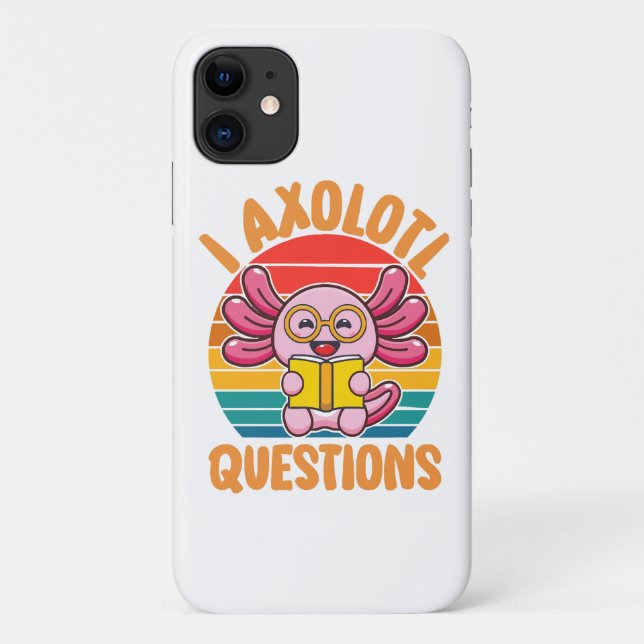 Coques Case-Mate iPhone Questions sur les Axolotl (Dos)