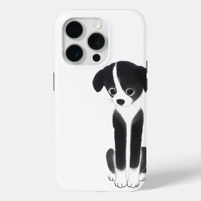 Coques Case-Mate iPhone Quiet Companion – Zen Ink Puppy (Verso)