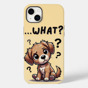 Coque Case-Mate iPhone "...quoi ?" Adorable Confused Cartoon Puppy