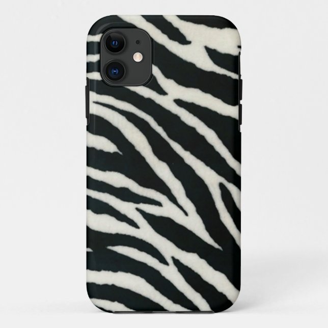 Coques Case-Mate iPhone RAB Rockabilly Impression Zèbre Noir & Blanc (Dos)
