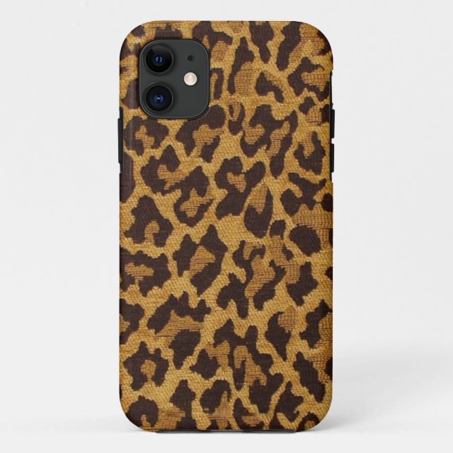Coques Case-Mate iPhone RAB Rockabilly Imprimé Léopard Marron Or (Dos)