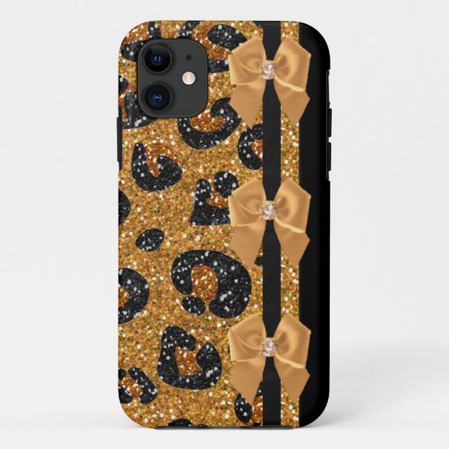 Coques Case-Mate iPhone RAB Rockabilly Or Imprimé Léopard Crânes de Sucre (Dos)