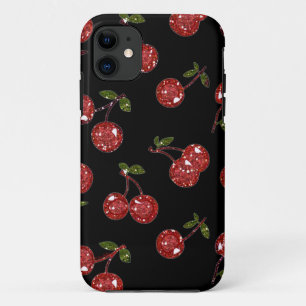 Coque Case-Mate iPhone RAB Rockabilly très cerise cerises sur noir