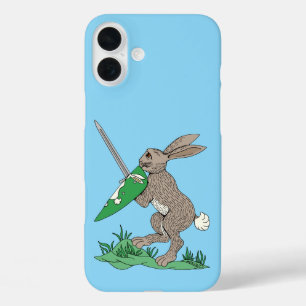 Coque Pour iPhone 16 Plus Rabbit de guerrier médiéval