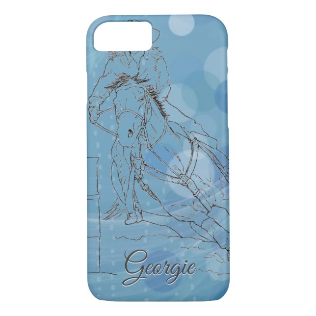 Coques Case-Mate iPhone Racer (pluie bleue) (Dos)