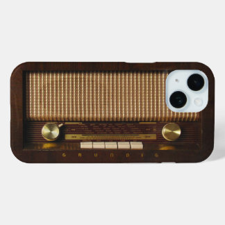 Coque Case-Mate iPhone radio en bois vintage