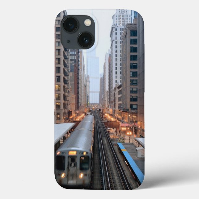 Coques Case-Mate iPhone Rail élevé Chicago du centre au-dessus de Wabash (Verso)