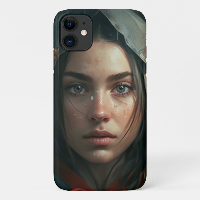 Coques Case-Mate iPhone Rain hood girl (Dos)