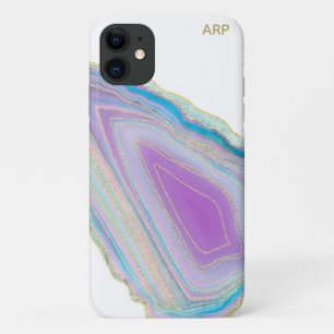 Case-Mate iPhone Case *~* Rainbow Agate Gold Parties scintillant Pastel