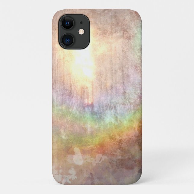 Coques Case-Mate iPhone Rainbow Beige Abstract Design (Dos)