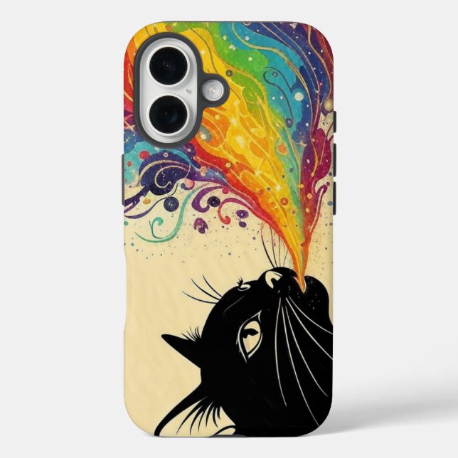 Coques Case-Mate iPhone Rainbow cat (Verso)