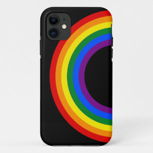 Coques Pour iPhone RAINBOW FLAG BUTTON + your sign or text