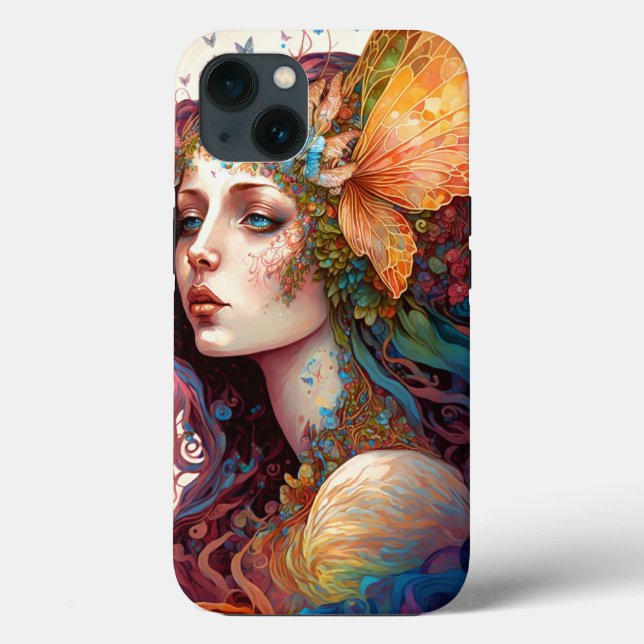 Coques Case-Mate iPhone Rainbow Goddess Imaginaire Art (Verso)